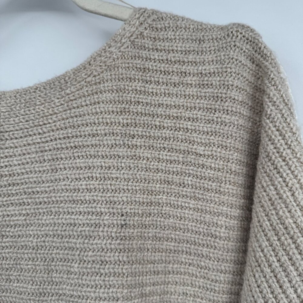Pure Jill Hand-Stitched Details Sweater woman’s size XL Oatmeal Minimalist - Picture 8 of 10